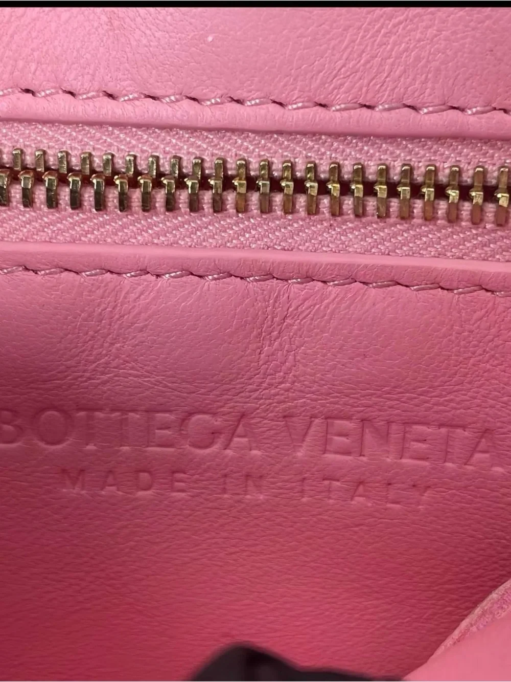 Bottega Veneta lambskin crossbody small cassette pink